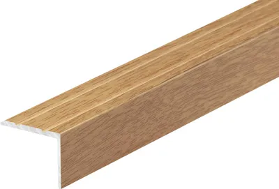 Zdjęcie produktu dla Profil schodowy aluminiowy wąski 25x20mm Cezar Dąb Szlachetny Mat 1,35m