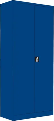 Produktbild von Stahl-Aktenschrank Metallschrank abschließbar Büroschrank Stahlschrank Blau 1800 x 800 x 383 mm 530333