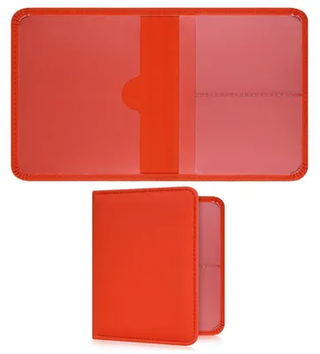 Productafbeelding van Autodocumentenhouder en verzekeringsmap, rode Polyurethanleer, 15,1 x 11,3 cm