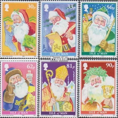 Produktbild von Briefmarken GB - Isle of Man 2009 Mi 1565-1570 (kompl.Ausg.) postfrisch Weihnachten