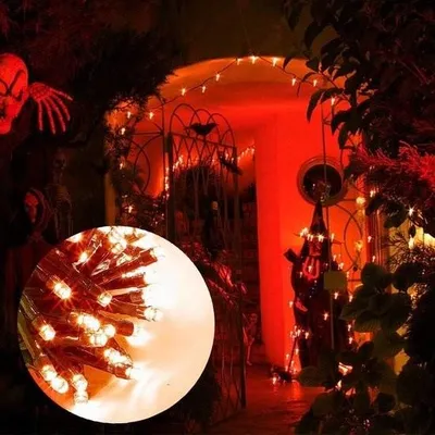 Image de Décoration d'Halloween - Bande LED - 400 LED - 40 m - 8 modes - Pour l'intérieur et l'extérieur - Étanche
