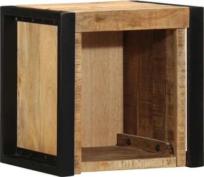 Image de vidaXL Tables de chevet 2 pcs. 40x35x40 cm Bois massif de manguier rugueux