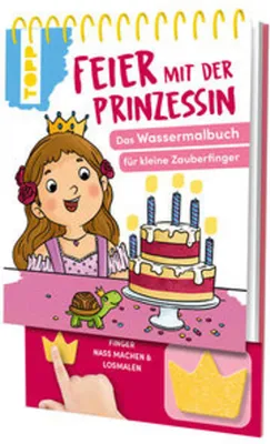 Obrázok produktu pre Feier mit der Prinzessin. Das Wassermalbuch zum Mitmachen