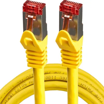 Zdjęcie produktu dla Vayox Kabel Sieciowy FTP Patch Cord AWG27/7 | Cat.6 | 3m | Żółty