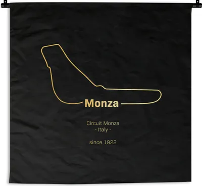Produktbild von MuchoWow® Wandteppich Wandbehang Monza - Formel 1 - Rennstrecke 60x60 cm Tapisserie Dekoration Wandtuch - Dekorationen - Wand Decke