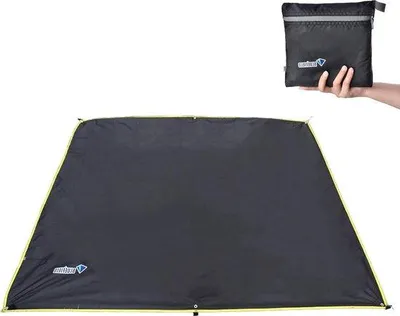Productafbeelding van Waterdichte tentzeil ondergronddoek voor camping en picknick - Zwart - 22 x 24 meter