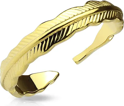 Produktbild von Fingerspitzenring Midi Knöchel Nagel Ring Zehenring Feder Feather Autiga®