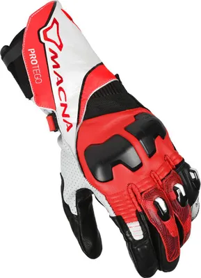 Image de Gants de moto Macna Protego, rouge/blanc/noir, S