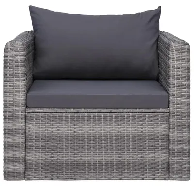 Image de Chaise de jardin - Chaise de jardin tressée - Chaise d'extérieur - Chaise de balcon - Résistante aux intempéries - Légère