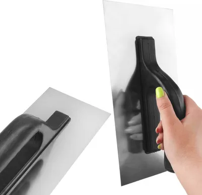 Produktbild von Zahnkelle Zahnspachtel Glättekelle 270mm Zahnung Edelstahl Traufel Kelle