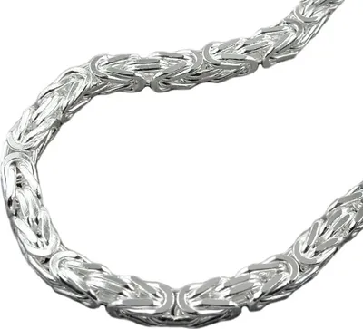 Produktbild von Kette 6mm Königskette vierkant glänzend Silber 925 55cm silber 6x6mm