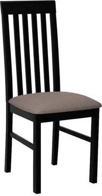 Immagine prodotto di Sedia da pranzo imbottita DANBURY 1 - nero / marrone 1