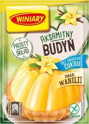 Zdjęcie produktu dla Winiary Budyń Bez Dodatku Cukru Smak Wanilii 35 G