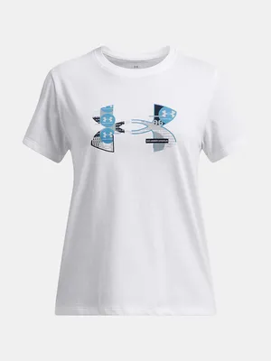 Immagine prodotto di Maglietta Under Armour Girls Ua Big Logo Ua Fill Ss 1389769-100__YMD