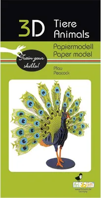Image de 3D Animaux Modèle en papier - Paon