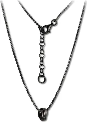 Productafbeelding van SilberDream ketting, 47 cm, zilver 925, sieraden, zwart, model SDK11344S