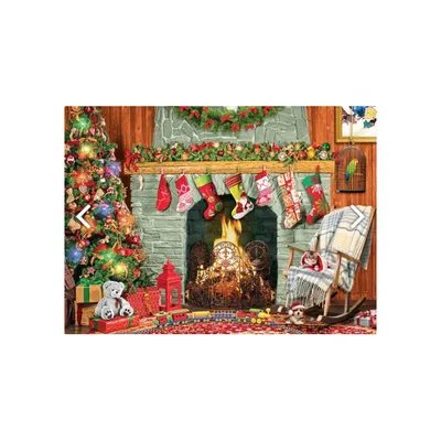 Produktbild von EUROGRAPHICS Puzzle Weihnachten am Kamin XL 500 Teile