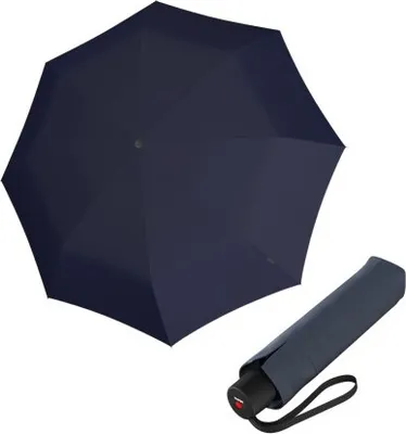 Obrázek produktu pro Knirps KNIRPS A.050 MEDIUM NAVY - elegantní dámský skládací deštník