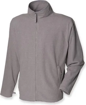 Produktbild von Henbury H850 | Microfleece Jacket - Farbe: Heather Grey - Größe: M
