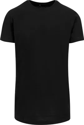 Image de Build Your Brand BY028 | Shaped Long T-Shirt Hommes - Couleur : Noir - Taille : XS