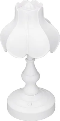 Zdjęcie produktu dla Lampka nocna Flower Sypialnia Mini Retro Lampka nocna LED do sypialni z akumulatorem do nauki Biały