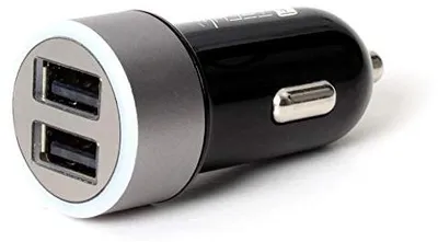 Autolader 2 USB-Ports 4,8 A schwarz/silber
