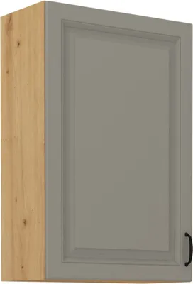 Obrázek produktu pro Vysoká horní skříňka SOPHIA - šířka 60 cm, světle šedá / dub artisan