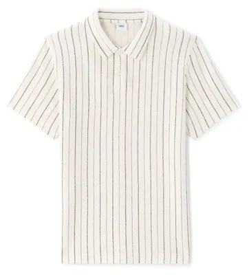 Produktbild von Celio Poloshirt Nestripo mit Kubanischem Kragen und Streifenstruktur, Größe L