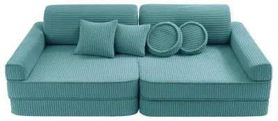 Zdjęcie produktu dla Modułowa kanapa do zabawy Premium, 10 elementów, AESTHETIC, dla dzieci, z pianką OEKO-TEX, do zabawy
