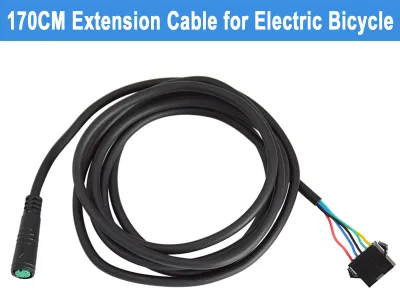 Image de E C?ble de rallonge pour v?lo, adaptateur de c?ble de conversion de rallonge 5 -pin SM pour v?lo ?lectrique