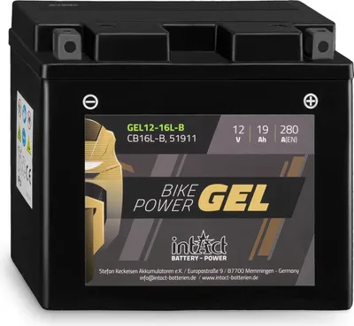 Zdjęcie produktu dla INTACT Bike Power GEL Akumulator YB16L-B