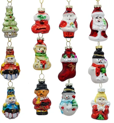 Immagine prodotto di *V* Decorazione per albero di Natale "Xmas", piccola, circa 5 cm, 12/s