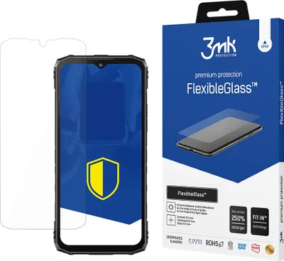 Productafbeelding van 3mk Display Hybride glas, FlexibleGlass, voor Doogee Blade 10 / Pro / Ultra, 0,3 mm, 7H