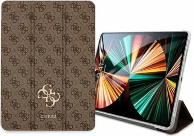 Produktbild von Guess Folio iPad Pro 12.9 inch (2021) Book Case Tablet Cover - Brown - 4G