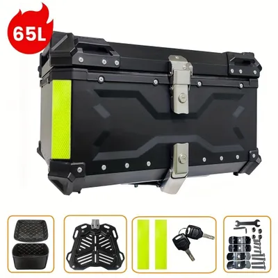 Produktbild von Motorrad-Topkoffer - Heckkoffer - Gepäckträger-Koffer - Helmkoffer - Werkzeugkasten - Fassungsvermögen: 65 Liter