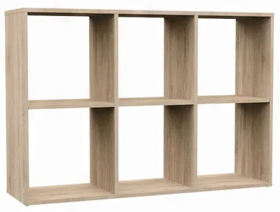 Produktbild von Selsey Malax – Offenes Standregal, 6 Fächer, Sonoma-Eiche, 110 cm