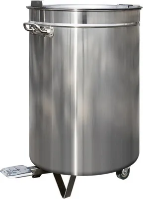 Image de Poubelle en acier inoxydable de 80 litres