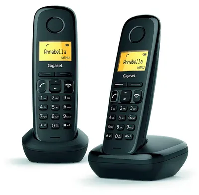 Immagine prodotto di Gigaset A170 Duo Telefono analogico DECT con Identificatore di chiamata Nero