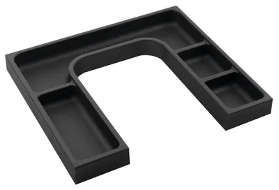 Produktbild von Sapho LINDO "U" Organizer 372x36x323mm, Kunststoff, Anthrazit
