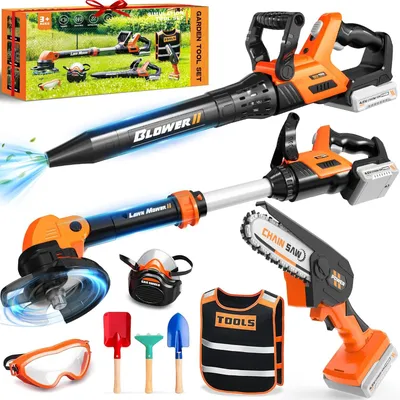 Produktbild von Gartenspielzeug 10-in-1, Kinderrasenmäher, für Gärten, 3 bis 9 Jahre