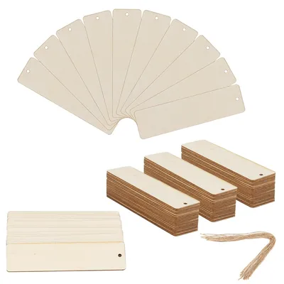 Produktbild von Solidchoice – Set mit 100 Holz-Lesezeichen für DIY-Projekte