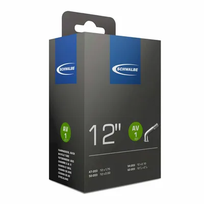 Zdjęcie produktu dla Dętka rowerowa SCHWALBE 12" ETRTO 47/62 203 AV 1 45°/45°