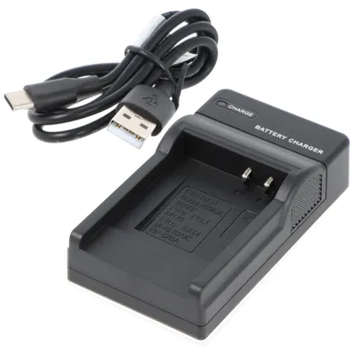 Image de Chargeur USB compatible avec les modèles Panasonic CGA-S005, S005E, S007, S008, Fuji NP-70, DB-60, DB-70