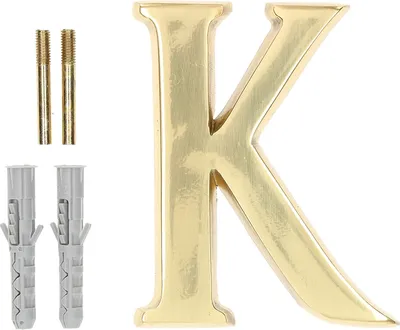 Produktbild von KOTARBAU® Buchstabe"K" aus Messing 10 cm für Häuser, Siedlungen, Hotels, Wohnungen, Denkmäler Grabsteine 100% Messing