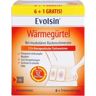 Produktbild von Evolsin Wärmegürtel für die gezielte Wärmeapplikation am Körper, 7er-Pack