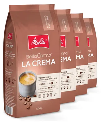 Produktbild von Melitta BellaCrema La Crema Kaffeebohnen, ungemahlen, für Vollautomaten, im Set