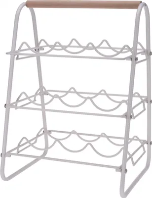 Obrázek produktu pro Indecor X11945 Stojan na víno kov/dřevo 33x29x46 cm