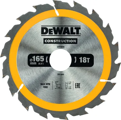Produktbild von DeWalt Kreissägeblatt Handkr. 165/30 mm 18WZ