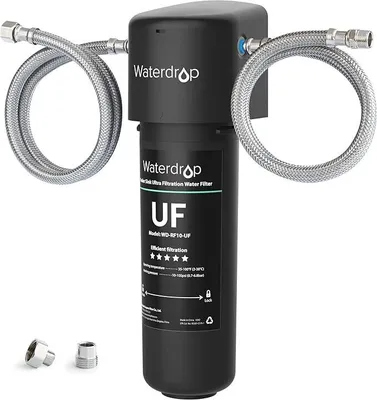 Produktbild von Waterdrop 10UA-UF 0.01μm Ultra Filtration Untertischwasserfilter für Baçtıria R Reduktion, 30.000 Liter Chlor Reduktionskapazität