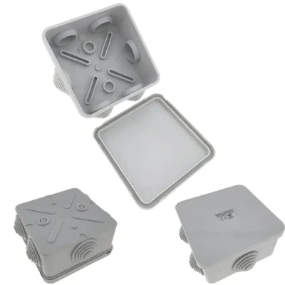 Produktbild von Abzweigdose IP65 80 × 80 × 40 mm Wasserdicht Verteilerkasten Verteilerdose Leergehäuse aus ABS Kunststoff für Innen & Außen